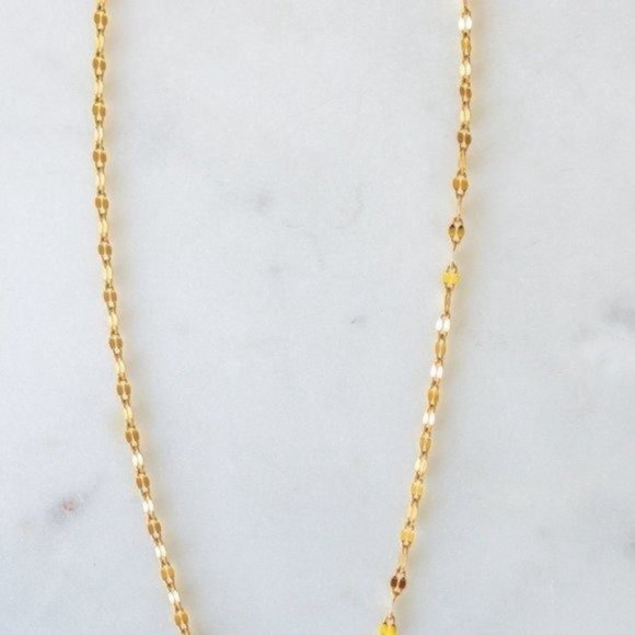 Dainty Gold Sparkle Chain Delicate Sparkly Gold Necklace Layering Necklace - Picture 3 of 12
